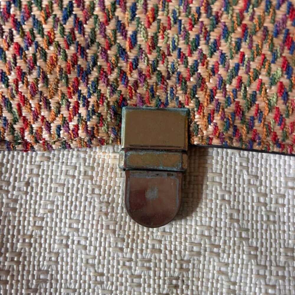 Handmade Spanish Crossbody Backpack – Woven Multicolor Flap - Picture 2 of 7